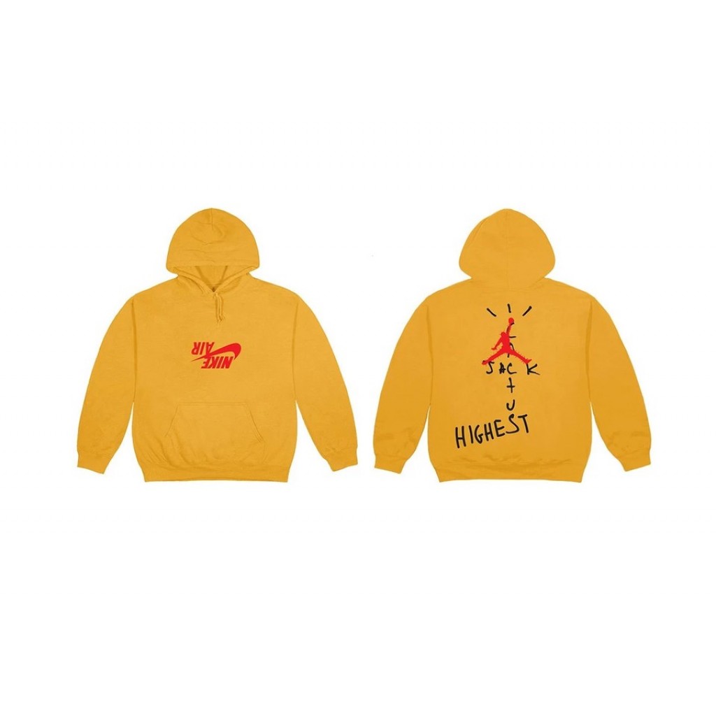 Nike travis scott online hoodie yellow